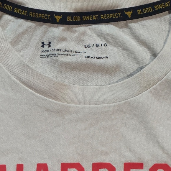 Under Armour Shirt Project Rock Hardest Worker In The Room - Picture 2 of 3